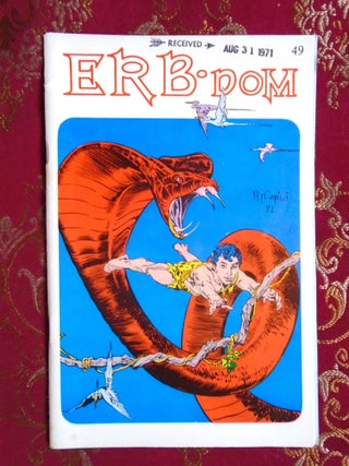 Item #55158 ERB-DOM & THE FANTASY COLLECTOR, NO. 49, AUGUST, 1971. Camille "Caz Cazedessus, ",...