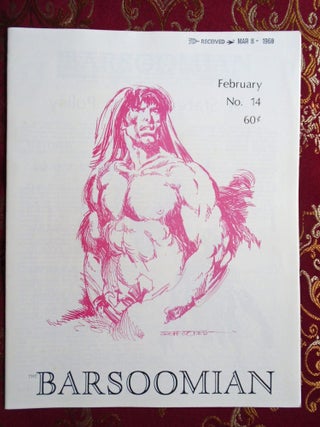Item #55159 THE BARSOOMIAN, FEBRUARY, 1968, #14. Paul C. Allen, Edgar Rice Burroughs