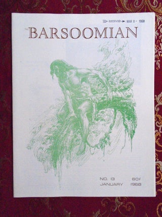 Item #55160 THE BARSOOMIAN, JANUARY, 1968, #13. Paul C. Allen, Edgar Rice Burroughs