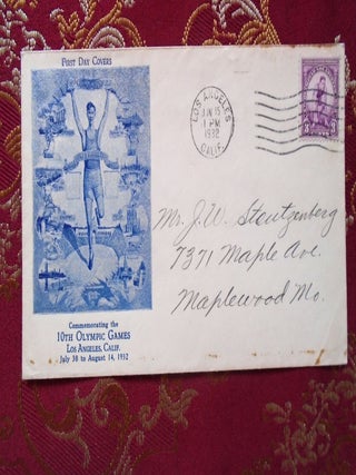Item #55568 10th OLYMPIC GAMES, LOS ANGELES, CALIF 1932 CACHET FIRST DAY COVER WITH 3¢ X...