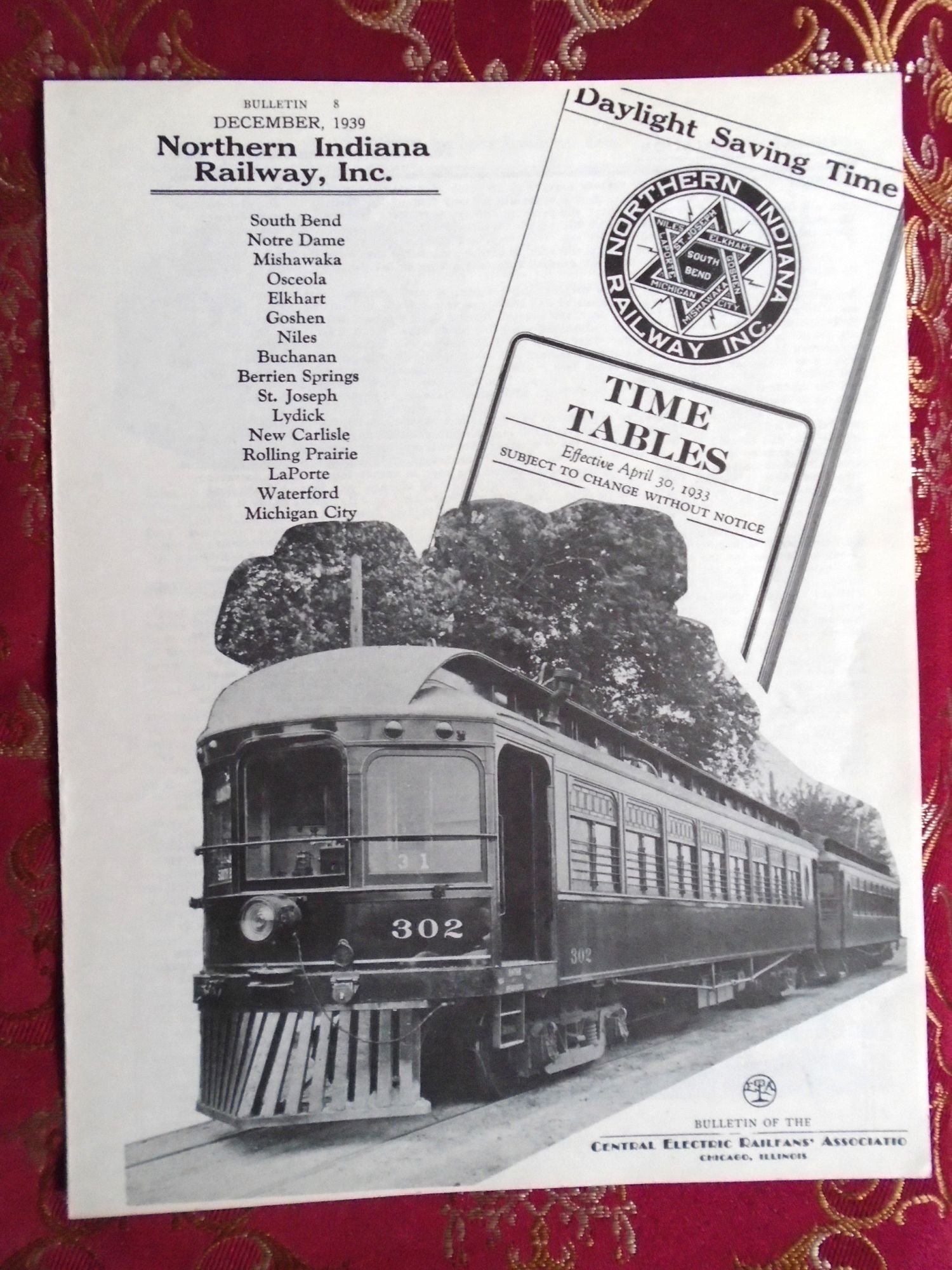 C.E.R.A. BULLETIN 8, NORTHERN INDIANA RAILWAY, INC | George Krambles ...