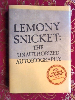Item #56219 LEMONY SNICKET: THE UNAUTHORIZED AUTOBIOGRAPHY. Lemony Snicket, Daniel Handler