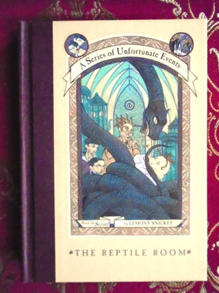 Item #56220 THE REPTILE ROOM; A SERIES OF UNFORTUNATE EVENTS, BOOK THE SEVENTH. Lemony Snicket,...