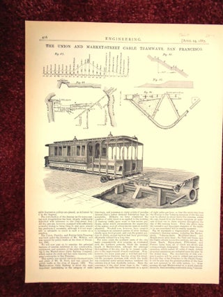 Item #56619 THE UNION AND MARKET-STREET CABLE TRAMWAYS, SAN FRANCISCO [ENGINEERING, APRIL 24,...