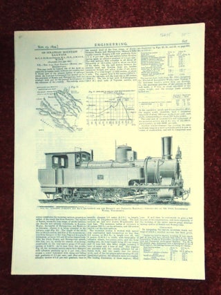 Item #56645 COMBINED ADHESION AND RACK LOMOTIVE FOR THE BEYROUT AND DAMASCUS RAILWAY...