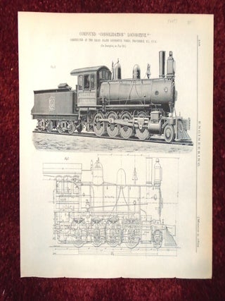Item #56653 COMPOUND "CONSOLIDATION" LOCOMOTIVE; MINNEAPOLIST, ST. PAUL & SAULT STE. MARIE...