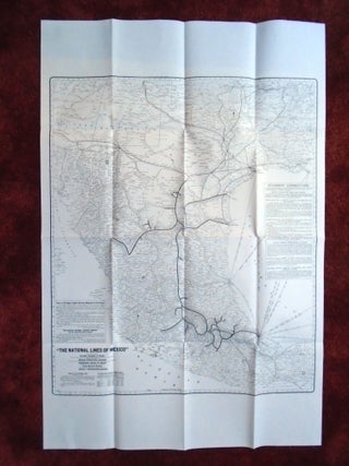 MAP OF THE DENVER & RIO GRANDE WESTERN RAILWAY SURVEYS AND CONSTRUCTION IN THE MOUNTAINS OF UTAH 1881-1883 and on the reverse THE NATIONAL LINES OF MEXICO as of 1907