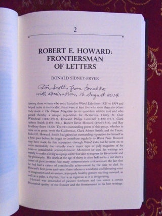 THE DARK BARBARIAN: THE WRITINGS OF ROBERT E. HOWARD, A CRITICAL ANTHOLOGY