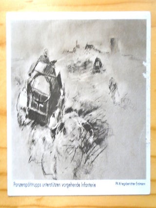 Item #57175 ORIGINAL PROPAGANDA POSTCARDS OF THE THIRD REICH; PANZERSPAHTRUPPS UNTERSTÜTZEN...
