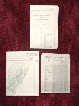 GEOLOGY AND OIL POSSIBILITIES OF THE SOUTHWESTERN PART OF THE WIDE BAY ANTICLINE, ALASKA, with USGS WAR MINERALS INVESTIGATION MAP, USGS COLUMNAR SECTIONS AND CORRELATION CHART, and USGS DISTRIBUTION SHART OF FOSSILS