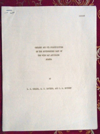 Item #57213 GEOLOGY AND OIL POSSIBILITIES OF THE SOUTHWESTERN PART OF THE WIDE BAY ANTICLINE,...