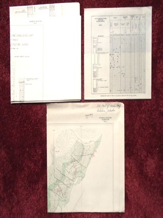 GEOLOGY AND OIL POSSIBILITIES OF THE SOUTHWESTERN PART OF THE WIDE BAY ANTICLINE, ALASKA, with USGS WAR MINERALS INVESTIGATION MAP, USGS COLUMNAR SECTIONS AND CORRELATION CHART, and USGS DISTRIBUTION SHART OF FOSSILS
