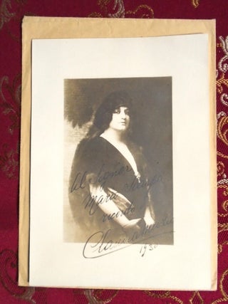 CLAUDIA MUZIO: INSCRIBED PHOTOGRAPH