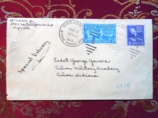 Item #58576 ENVELOPE COVER; SPECIAL DELIVERY; CANCELED CHICAGO STOCK YARDS STA, 1945
