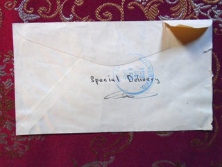 ENVELOPE COVER; SPECIAL DELIVERY; CANCELED CHICAGO STOCK YARDS STA, 1945