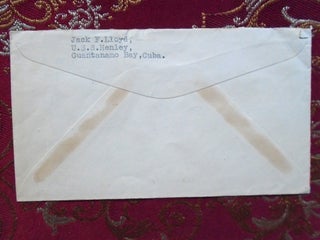 CACHET COVER; AIR MAIL U.S.A. VIA HAVANA; CANCELLED BAHIA DE GUANTANAMO, CORREO AEREO MAR 29, 1939, WITH 10c STAMP, REPUBLIC DE CUBA