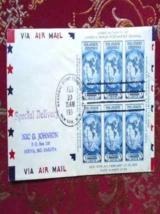 AIR MAIL SPECIAL DELIVERY COVER, SOUVENIR SHEET 735