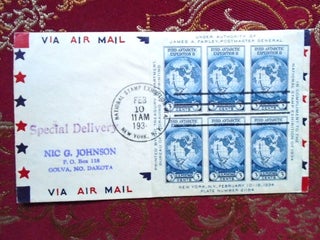 Item #58582 AIR MAIL SPECIAL DELIVERY COVER, SOUVENIR SHEET 735