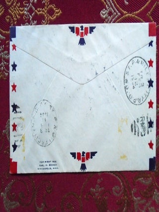 AIR MAIL SPECIAL DELIVERY COVER, SOUVENIR SHEET 735
