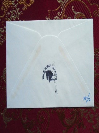 WILD HORSE CACHETS, "SADDAM HUSSEIN WILL NOT PREVAIL", NO. 45 OF 50