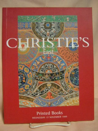 Item #29088 CHRISTIE'S EAST PRINTED BOOKS. Christie's