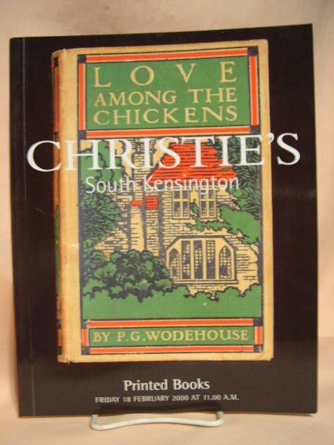 Item #29162 CHRISTIE'S SOUTH KENSINGTON: PRINTED BOOKS. Christie's.