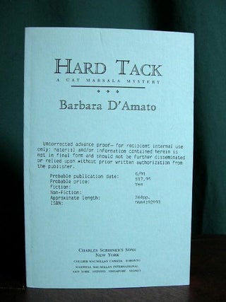 Item #29333 HARD TACK. Barbara D'Amato