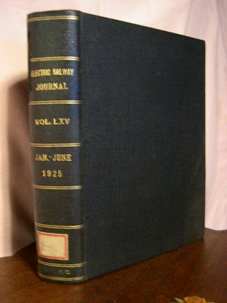 Item #32560 ELECTRIC RAILWAY JOURNAL; VOLUME 65, JANUARY TO JUNE 1925