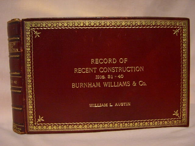 Item #34134 RECORD OF RECENT CONSTUCTION, NOS. 31-40, BURNHAM WILLIAMS & CO.
