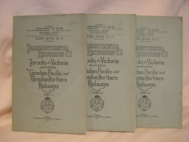 Item #34181 GUIDE BOOK NO 8, PARTS I, II, & III. TRANSCONTINENTAL EXCURSION C1: TORONTO TO VICTORIA AND RETURN VIA CANADIAN PACIFIC AND CANADIAN NORTHERN RAILWAYS