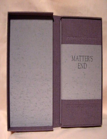 Item #34606 MATTER'S END. Gregory Benford.
