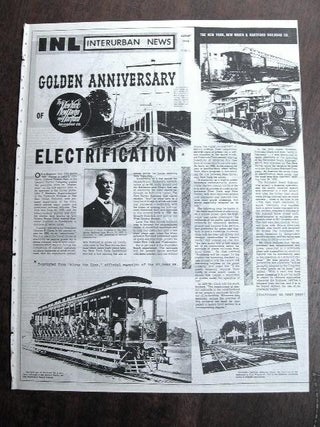 Item #35334 INL. INTERURBAN NEWS LETTER: THE NATIONAL ELECTRIC RAILWAY DIGEST. AUGUST, 1945. Ira...