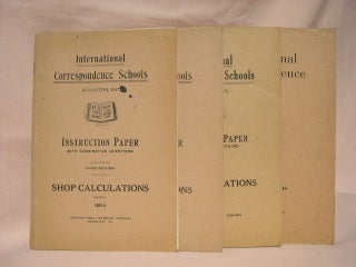 Item #35530 INSTRUCTION PAPER WITH EXAMINATION QUESTIONS. SHOP CALCULATIONS, PARTS 1 1660A, 5...