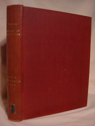 Item #36667 PRELIMINARY REPORT ON THE GEOLOGY AND UNDERGROUND WATER RESOURSES OF THE CENTRAL...