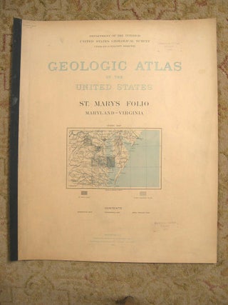 Item #37101 GEOLOGIC ATLAS OF THE UNITED STATES; ST. MARYS FOLIO, MARYLAND-VIRGINIA; FOLIO 136....