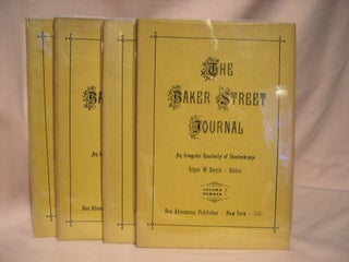 Item #37674 THE BAKER STREET JOURNAL; VOLUME 2, ISSUES 1,2,3,&4. Edgar W. Smith