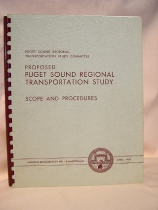 Item #37822 PROPOSED PUGET SOUND REGIONAL TRANSPORTATION STUDY, SCOPE AND PROCEDURES