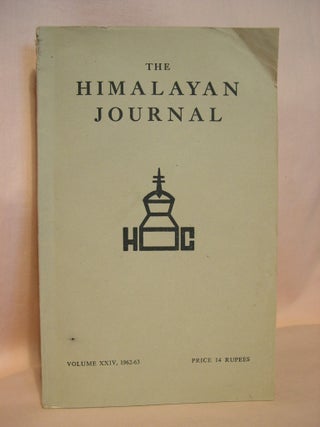 Item #38164 THE HIMALAYAN JOURNAL; RECORDS OF THE HIMALAYAN CLUB, VOL. XXIV, 1962-63. Dr. K. Biswas