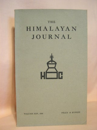 Item #38165 THE HIMALAYAN JOURNAL; RECORDS OF THE HIMALAYAN CLUB, VOL. XXV, 1964. Dr. K. Biswas