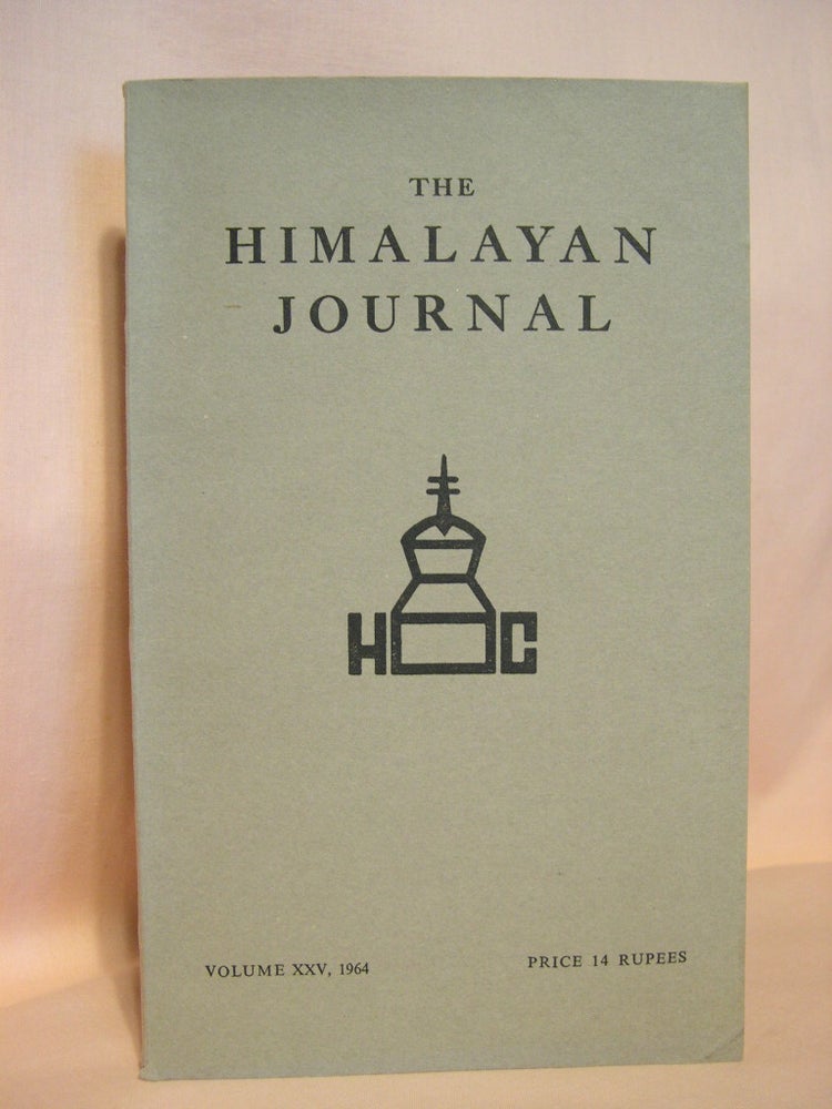 Item #38165 THE HIMALAYAN JOURNAL; RECORDS OF THE HIMALAYAN CLUB, VOL. XXV, 1964. Dr. K. Biswas.