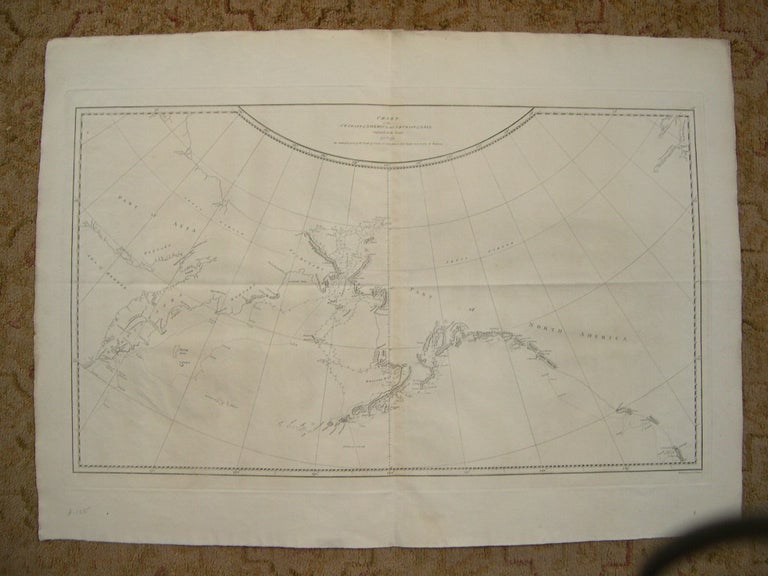Item #38202 CHART OF THE NW COAST OF AMERICA AND NE COAST OF ASIA EXPLORED IN THE YEARS 1778 & 1779. THE UNSHADED PARTS OF THE COAST OF ASIA ARE TAKEN FROM A MS CHART RECEIVED FROM THE RUSSIANS [A VOYAGE TO THE PACIFIC OCEAN]. Capt. James. James King Cook.