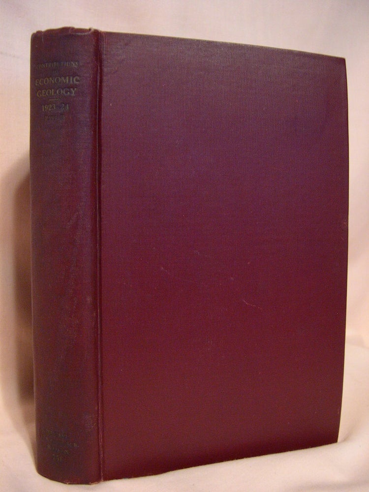 Item #38655 CONTRIBUTIONS TO ECONOMIC GEOLOGY (SHORT PAPERS AND PRELIMINARY REPORTS) 1923-1924, PART II - MINERAL FUELS. GEOLOGICAL SURVEY BULLETIN 751. K. C. Heald, W T. Thom, W. W. Rubey W T. Lee, C. M. Bauer, A. J. Collier, H. D. Miser, Frank Reeves, J D. Sears.