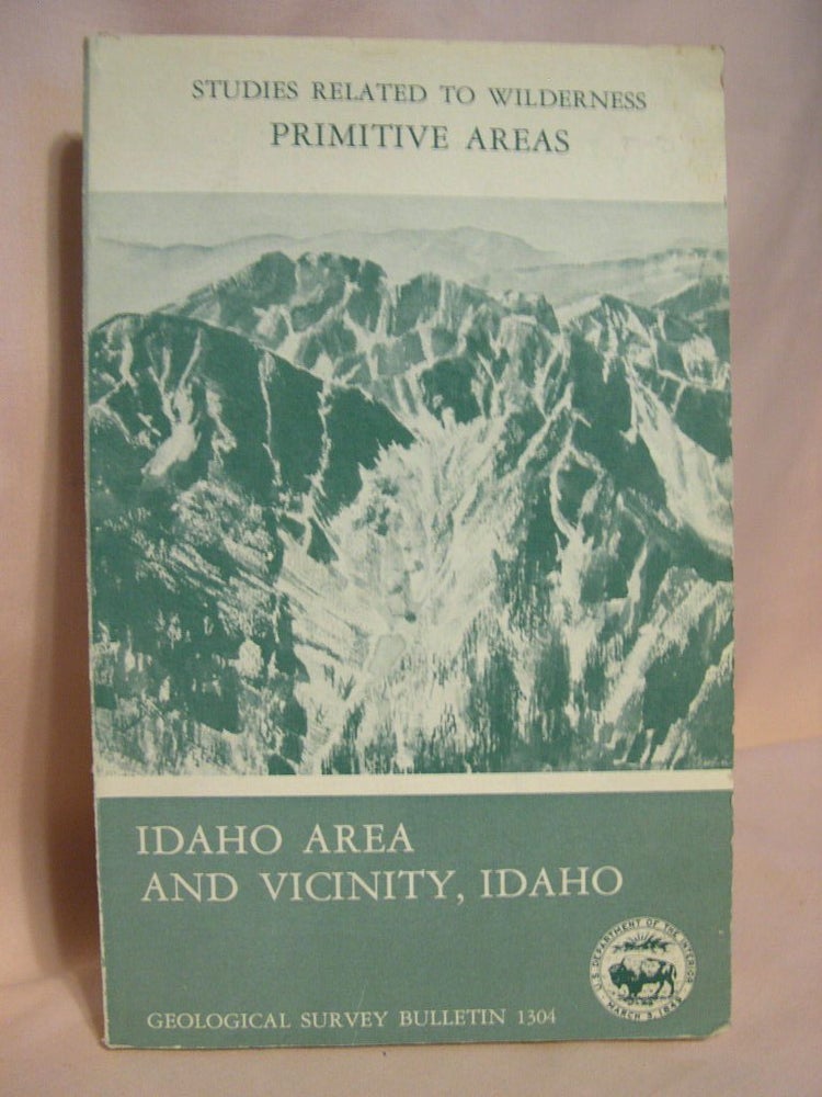 Item #38678 MINERAL RESOURCES OF THE IDAHO PRIMITIVE AREA AND VICINITY, IDAHO; a section on THUNDER MOUNTAIN DISTRICT; section on AEROMAGNETIC INTERPRETATION; GEOLOGICAL SURVEY BULLETIN 1304. F. W. Cater.