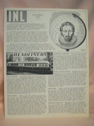 Item #38719 INL: - INTERUBAN NEWS LETTER - NOVEMBER, 1944. Ira L. Swett