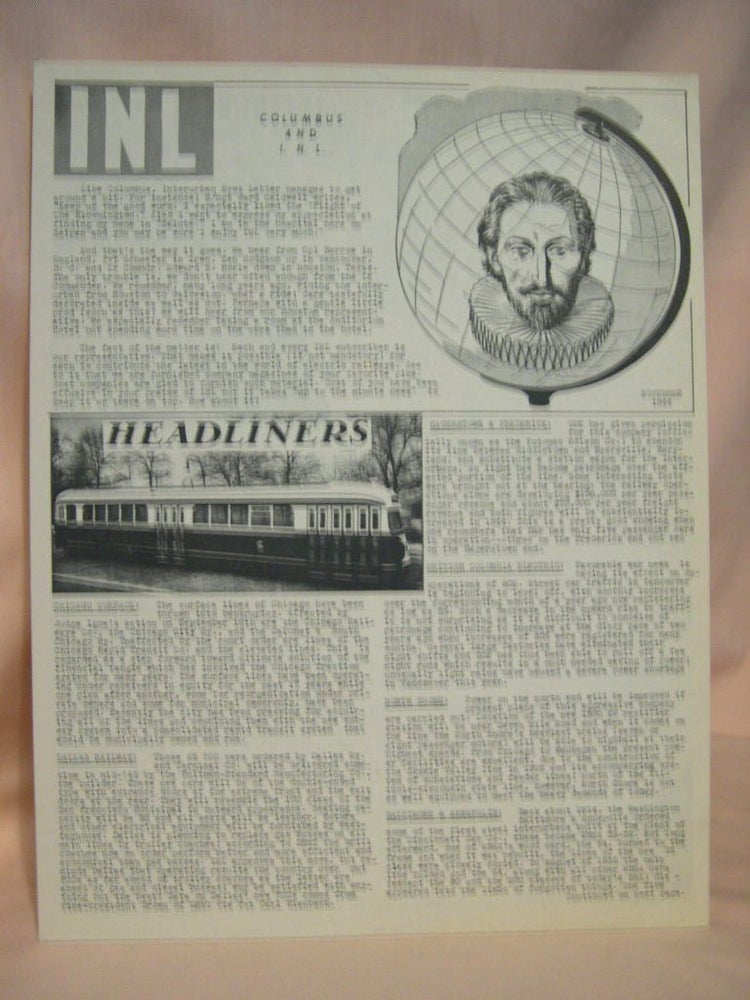 Item #38719 INL: - INTERUBAN NEWS LETTER - NOVEMBER, 1944. Ira L. Swett.