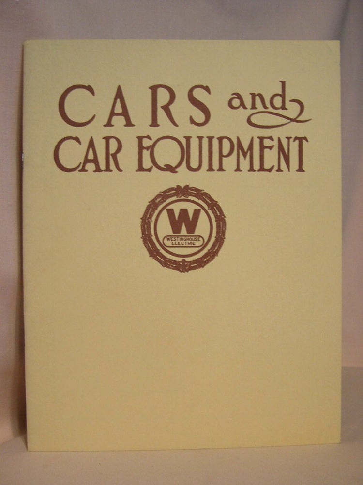 Item #38805 CARS AND CAR EQUIPMENT, VOLUME II: SPECIAL PUBLICATION 1714, OCTOBER 1924
