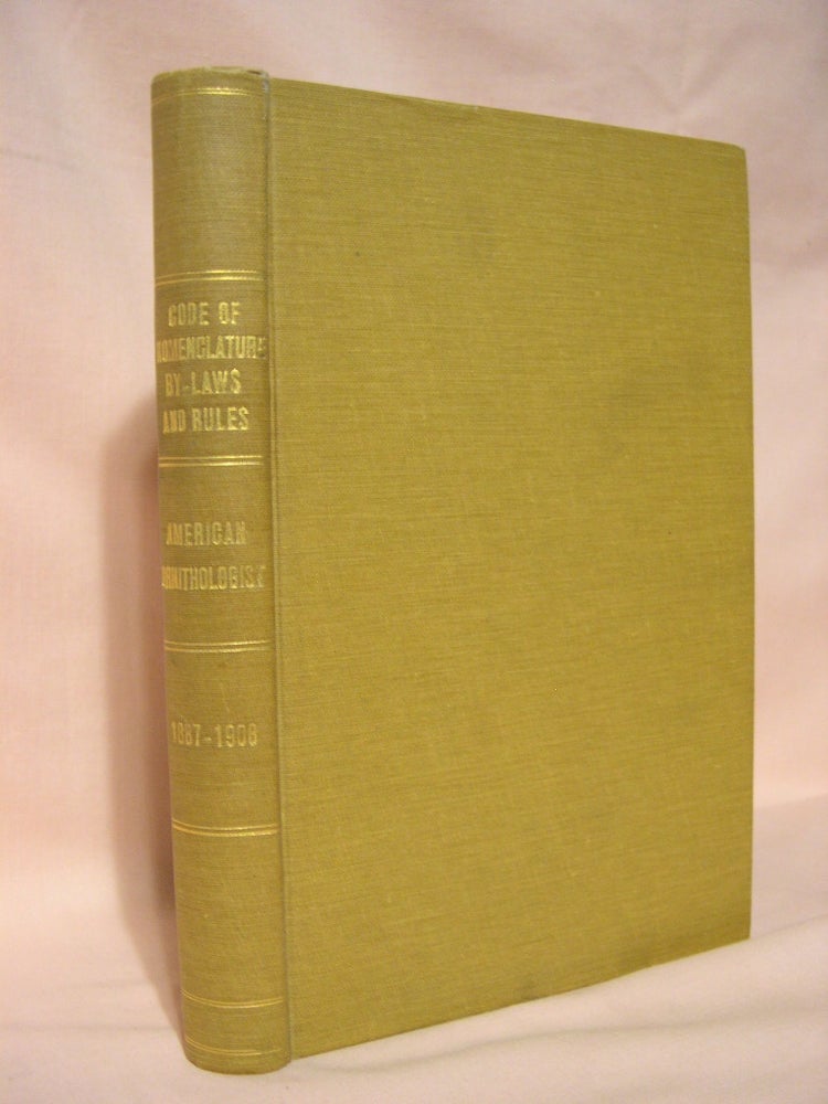 Item #38970 AMERICAN ORNITHOLOGISTS' UNION [Seven booklets issued by the Union, bound in hardcover. The titles are listed in the description.]. J. A. Allen, William Dutcher, Witmer Stone.
