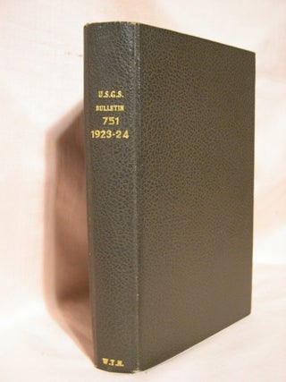 Item #39086 CONTRIBUTIONS TO ECONOMIC GEOLOGY (SHORT PAPERS AND PRELIMINARY REPORTS) 1923-1924,...