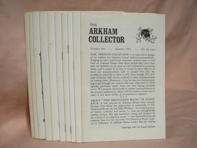 Item #39201 THE ARKHAM COLLECTOR; NUMBERS ONE THROUGH TEN [1 - 10]. August Derleth.