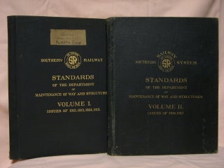 Item #39203 SOUTHERN RAILWAY STANDARDS OF THE DEPARTMENT OF MAINTENANCE OF WAY AND STRUCTURES...